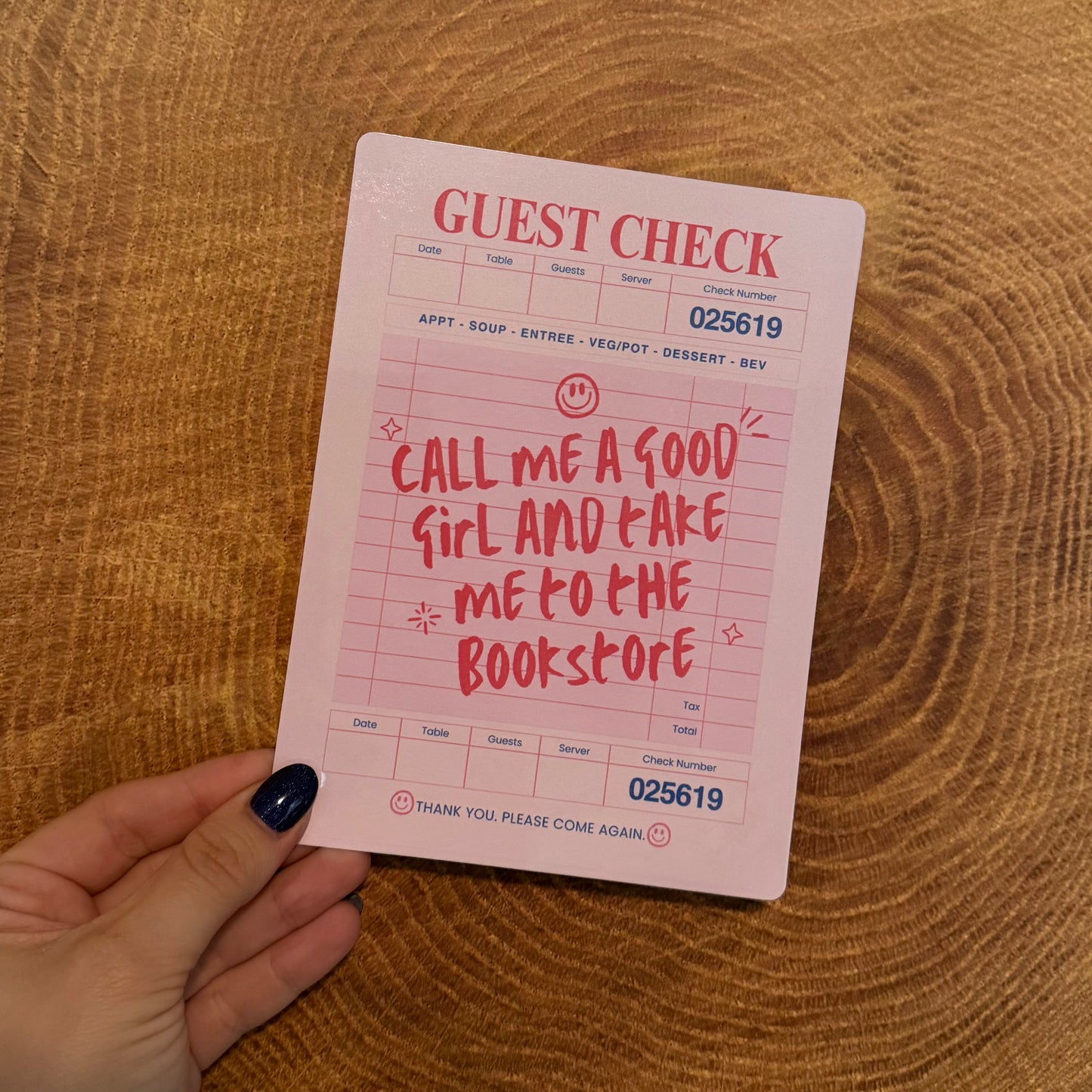 Guest Check Kindle Insert
