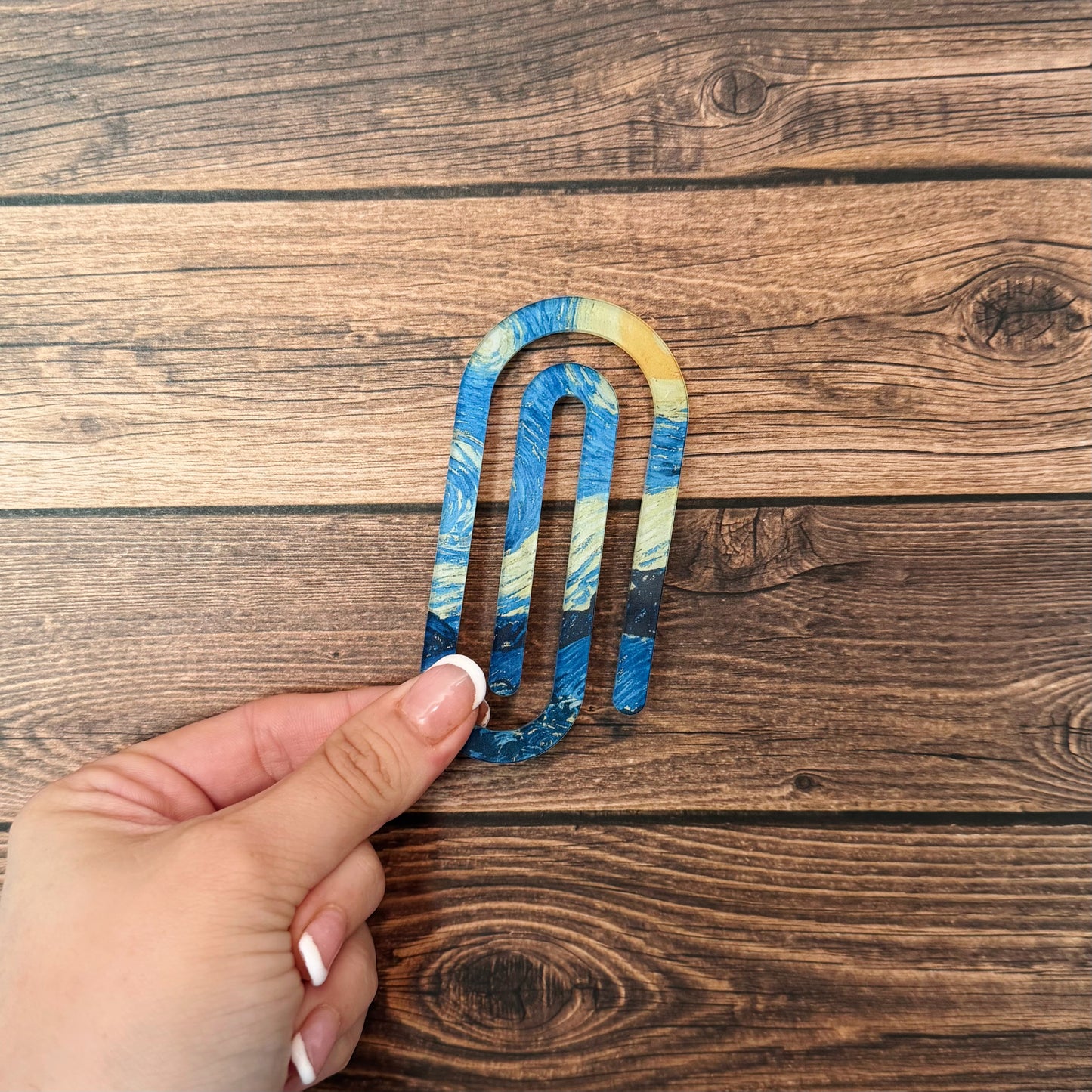 Starry Night Inspired Paperclip Bookmark