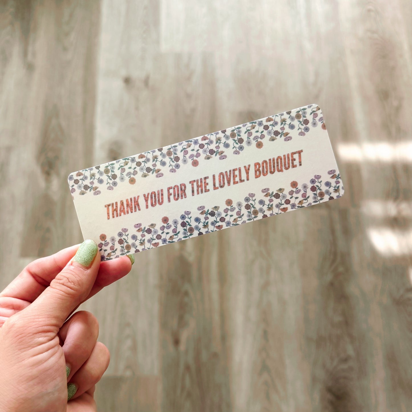 Thank You For The Lovely Bouquet Classic Bookmark