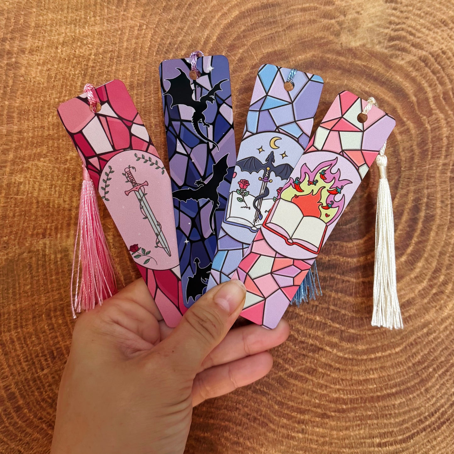 Stained Glass Metal Bookmarks