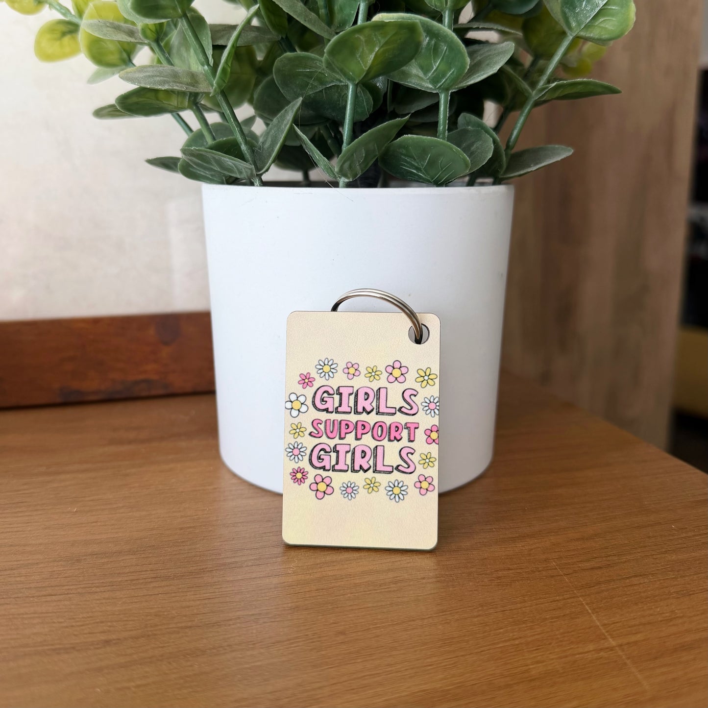 Girls Support Girls Keychain