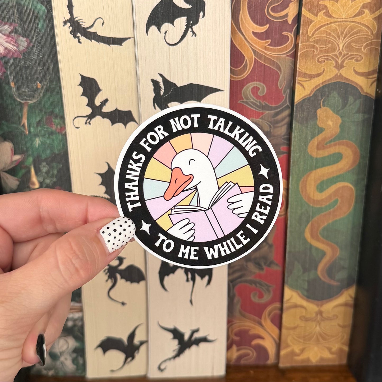 Thanks For Not Talking Sticker