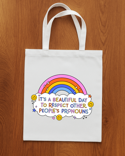 Respect Pronouns - Tote Bag
