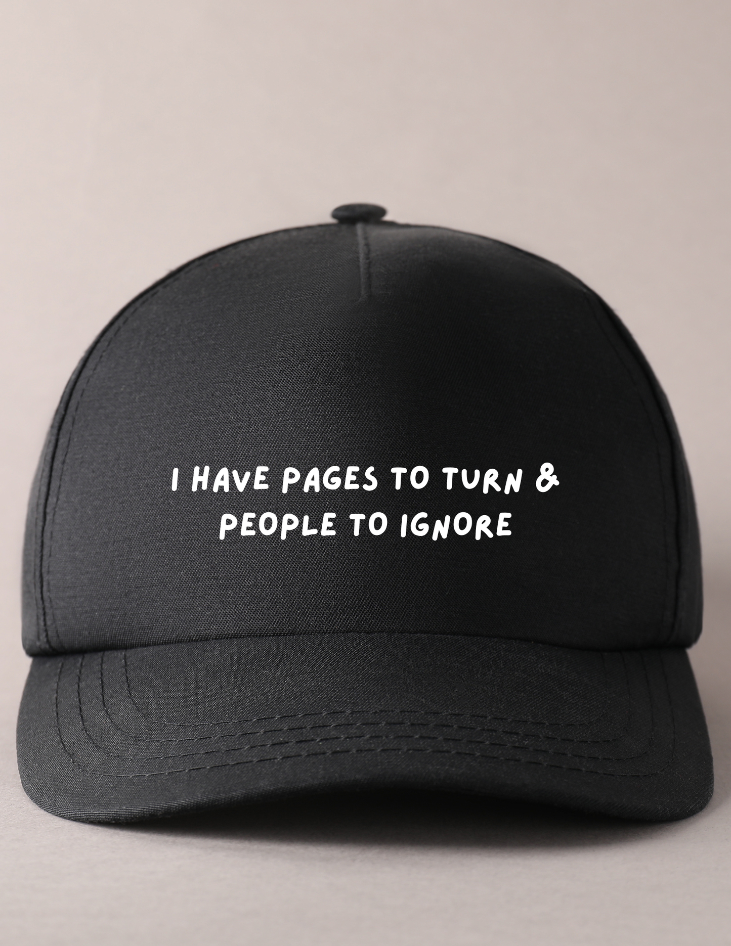 Pages To Turn & People To Ignore - Bookish Hat