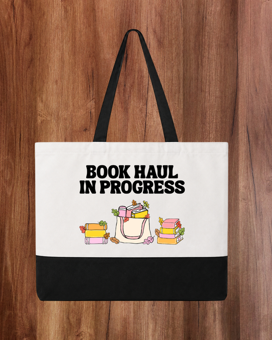 Book Haul in Progress - Tote Bag