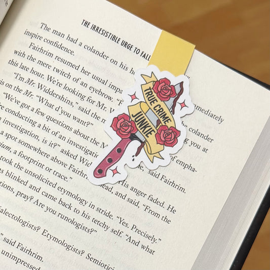True Crime Junkie Magnetic Bookmark