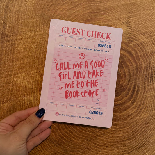 Guest Check Kindle Insert