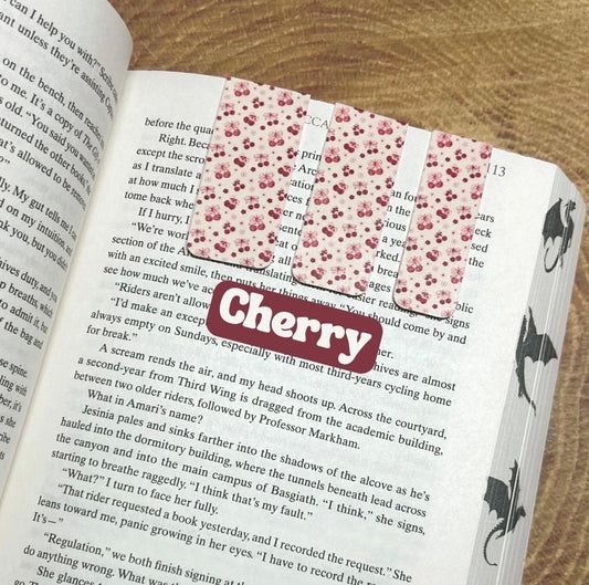 Cherry Magnetic Bookmark