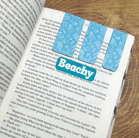 Beachy Magnetic Bookmark