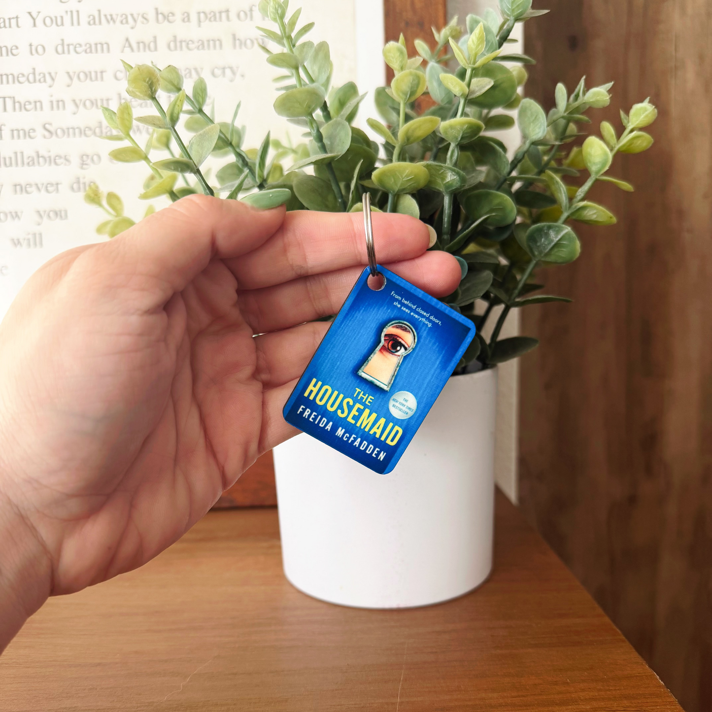 The Housemaid Book Keychain