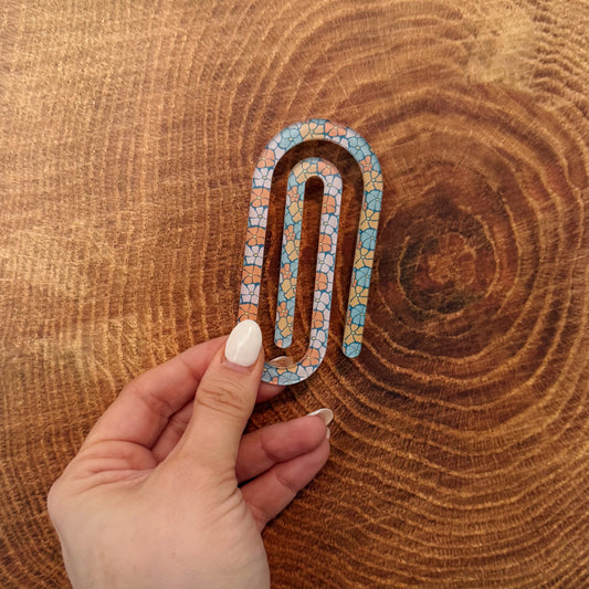 Bold Floral Paperclip Bookmark