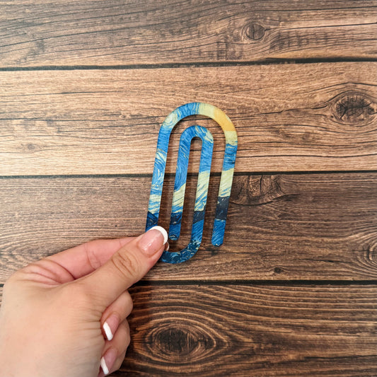 Starry Night Inspired Paperclip Bookmark