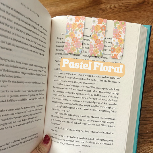 Pastel Floral Magnetic Bookmark