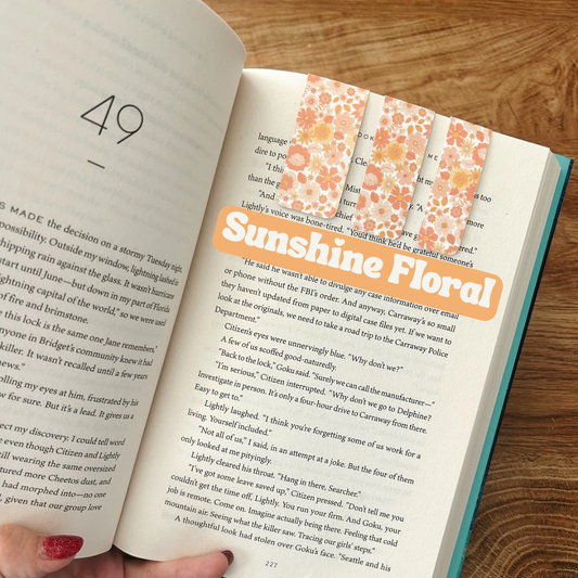 Sunshine Floral Magnetic Bookmark