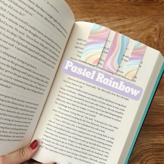 Pastel Rainbow Magnetic Bookmark