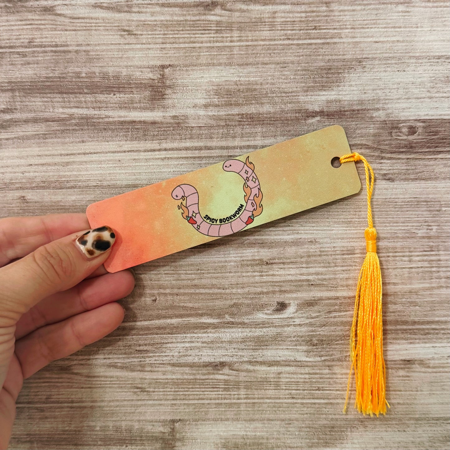 Bookworm Metal Bookmarks