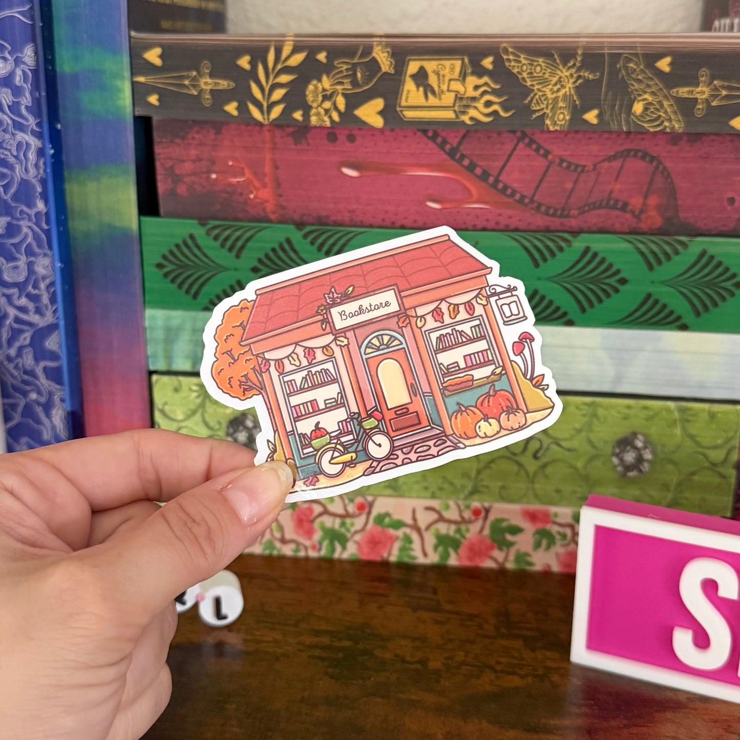 Autumn Bookstore Sticker