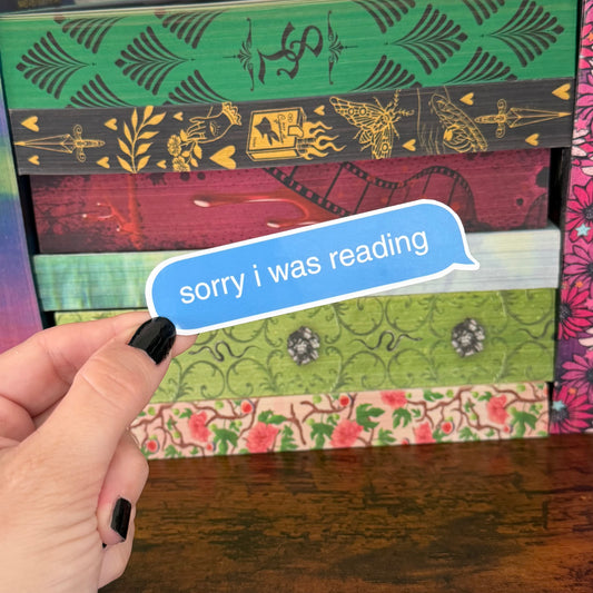 Sorry I'm Reading iMessage Sticker
