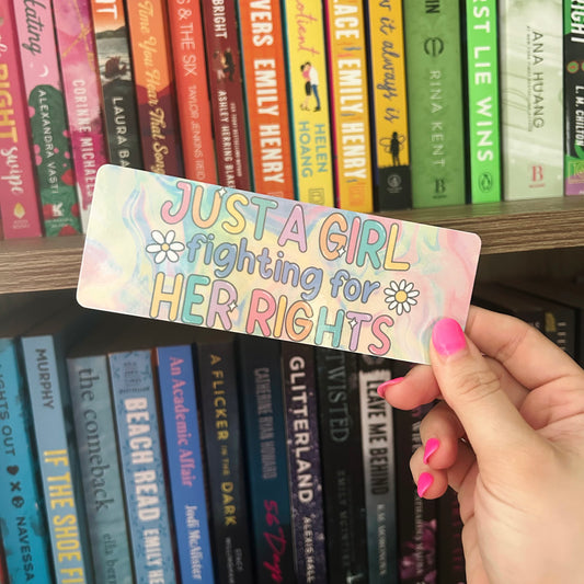 Just A Girl Fighting... Classic Bookmark