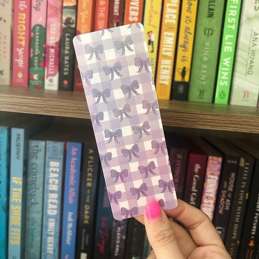 Purple Bows Classic Bookmark